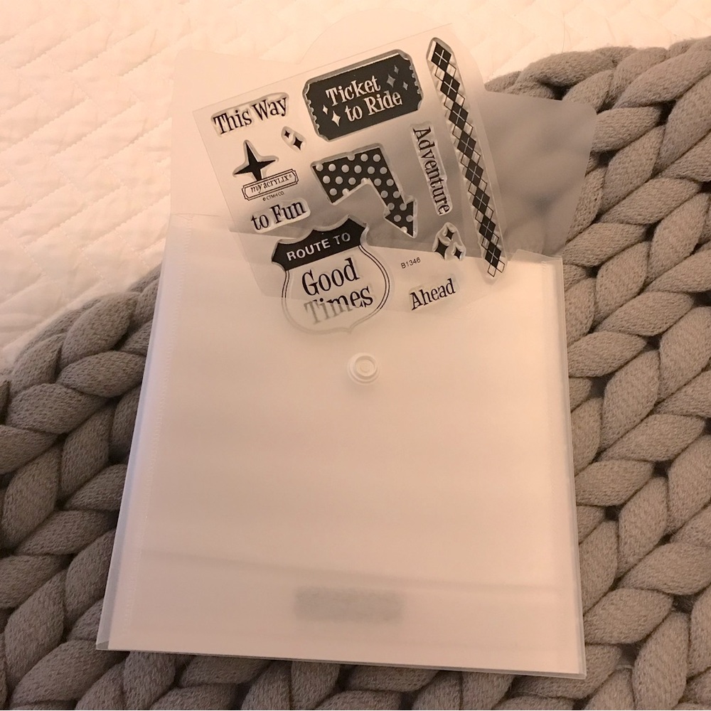 New Close to my Heart Acrylix Stamps -  Ticket to Ride